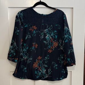 Van Heusen Mixed Media Floral Women's Top